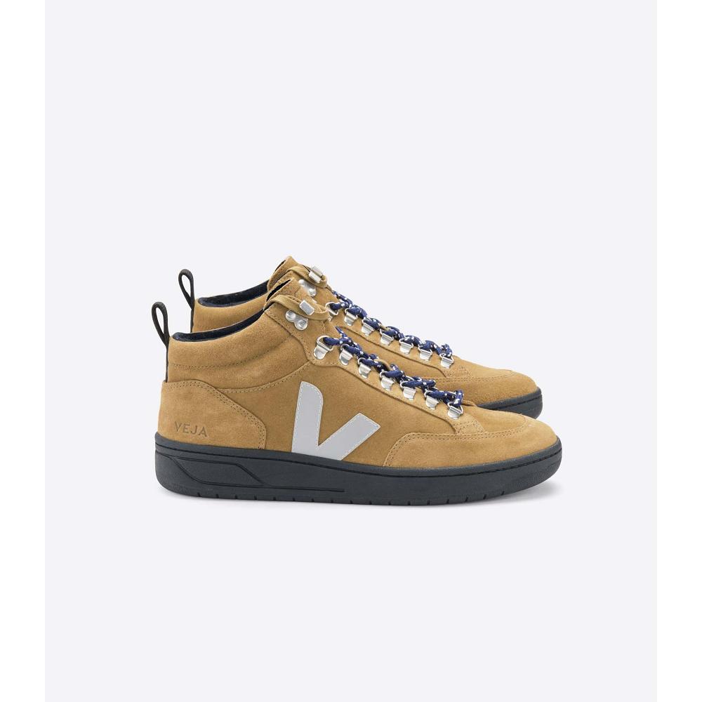 Brown Men\'s Veja RORAIMA SUEDE High Tops | AU 110UZG